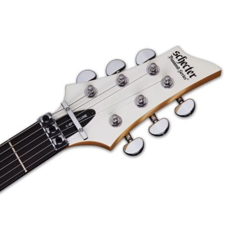 Schecter C-6 FR Deluxe Electric Guitar - Satin White 435
