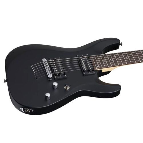 Schecter C-7 Deluxe 7-String Electric Guitar - Satin Black