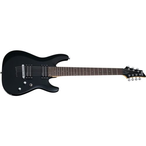 Schecter C-7 Deluxe 7-String Electric Guitar - Satin Black Schecter C-7 Deluxe 7-String Electric Guitar - Satin Black