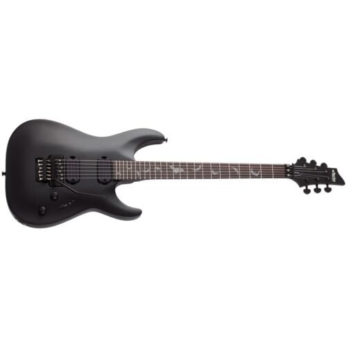 Schecter Damien-6 FR SBK Electric Guitar 2471 - Satin Black