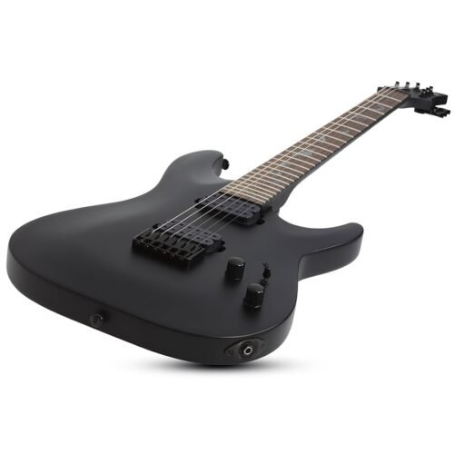 Schecter Damien-6 SBK Electric Guitar 2470 - Satin Black