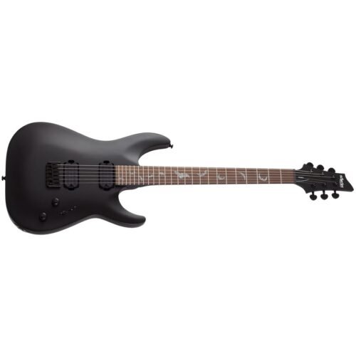 Schecter Damien-6 SBK Electric Guitar 2470 - Satin Black