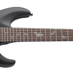 Schecter Damien-7 SBK 7-String Electric Guitar, Black 2 Schecter Damien-7 SBK 7-String Electric Guitar, Black