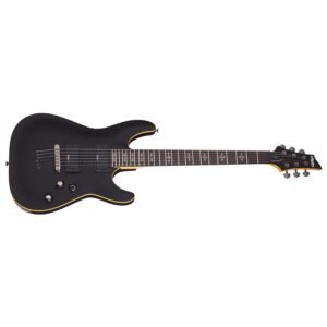 Schecter Demon-6 ABSN Electric Guitar 3660 With Bag - Aged Black Satin 2 Schecter Demon-6 ABSN Electric Guitar 3660 With Bag - Aged Black Satin