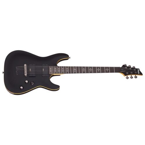 Schecter Demon-6 ABSN Electric Guitar 3660 With Bag - Aged Black Satin 2 Schecter Demon-6 ABSN Electric Guitar 3660 With Bag - Aged Black Satin