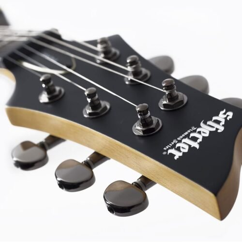 Schecter Demon-6 ABSN Electric Guitar 3660 With Bag - Aged Black Satin 5 Schecter Demon-6 ABSN Electric Guitar 3660 With Bag - Aged Black Satin