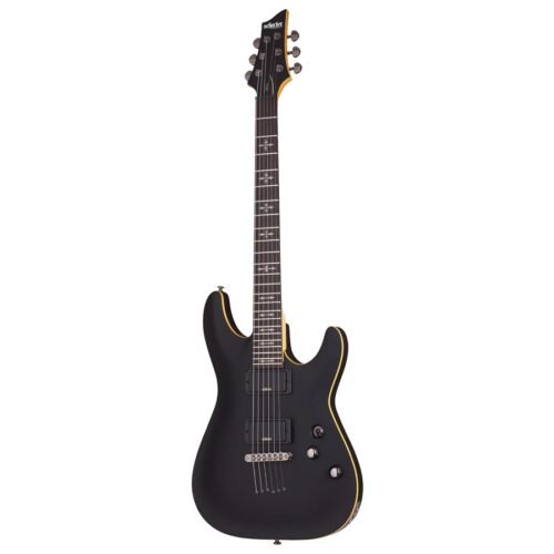 Schecter Demon-6 ABSN Electric Guitar 3660 With Bag - Aged Black Satin