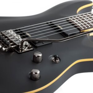 Schecter Demon-6 FR ABSN 6-String Electric Guitar With Bag - Aged Black Satin 3661 4 Schecter Demon-6 FR ABSN 6-String Electric Guitar With Bag - Aged Black Satin 3661
