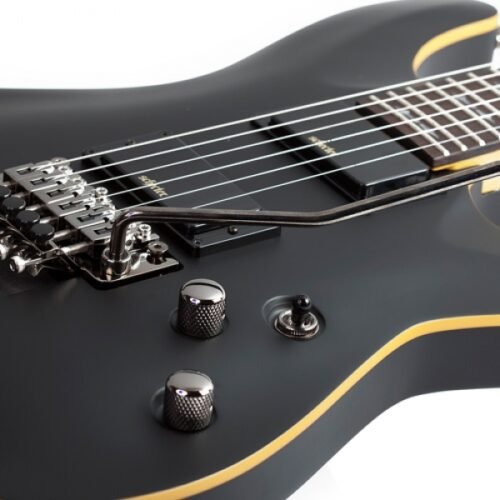 Schecter Demon-6 FR ABSN 6-String Electric Guitar With Bag - Aged Black Satin 3661 4 Schecter Demon-6 FR ABSN 6-String Electric Guitar With Bag - Aged Black Satin 3661