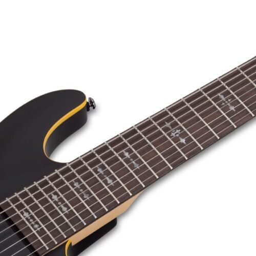 Schecter Demon-8 8-String Electric Guitar - Aged Black Satin 3663 5 Schecter Demon-8 8-String Electric Guitar - Aged Black Satin 3663