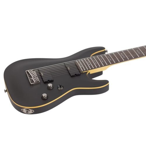 Schecter Demon-8 8-String Electric Guitar - Aged Black Satin 3663 6 Schecter Demon-8 8-String Electric Guitar - Aged Black Satin 3663
