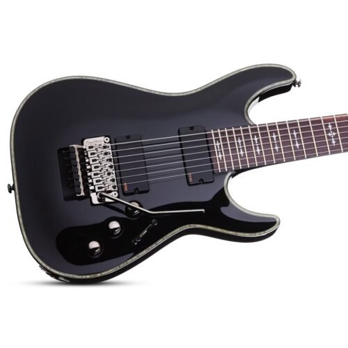 Schecter Hellraiser C-7 FR Floyd Rose Bridge 7-String Electric Guitar - Black