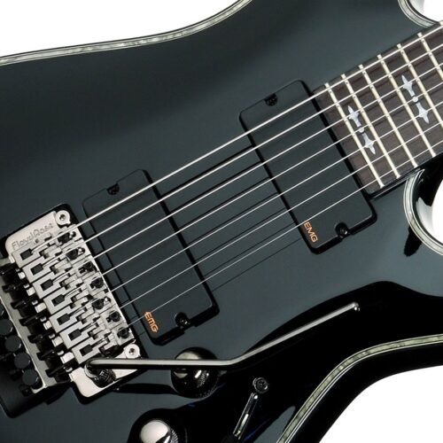 Schecter Hellraiser C-7 FR Floyd Rose Bridge 7-String Electric Guitar - Black