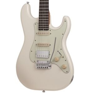 Schecter Nick Johnston Traditional HSS Electric Guitar With Gig Bag - Atomic Snow 1541 2 Schecter Nick Johnston Traditional HSS Electric Guitar With Gig Bag - Atomic Snow 1541
