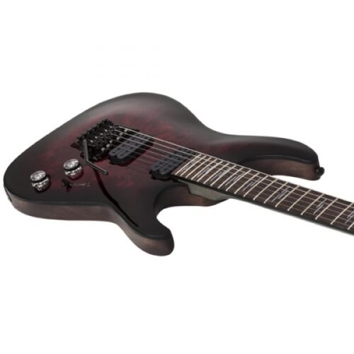 Schecter Omen Elite-6 FR BCHB Electric Guitar With Bag - Black Cherry Burst 2453