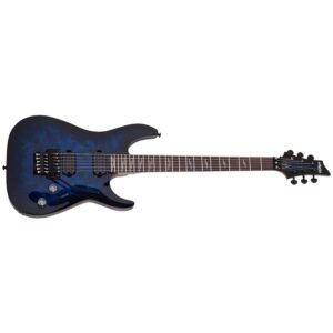 Schecter Omen Elite-6 FR Electric Guitar 2455 With Bag - See Thru Blue Burst