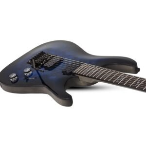 Schecter Omen Elite-6 FR Electric Guitar 2455 With Bag - See Thru Blue Burst