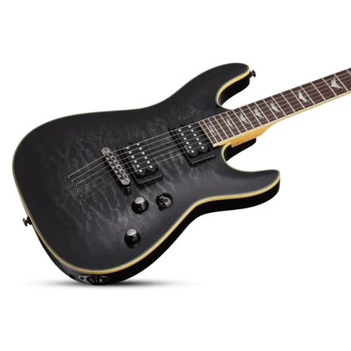 Schecter Omen Extreme 6 Electric Guitar - See Thru Black