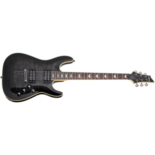 Schecter Omen Extreme 6 Electric Guitar - See Thru Black Schecter Omen Extreme 6 Electric Guitar - See Thru Black