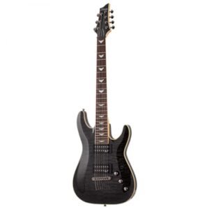 Schecter Omen Extreme-7 STBLK Electric Guitar With Bag - See-Thru Black 2 Schecter Omen Extreme-7 STBLK Electric Guitar With Bag - See-Thru Black