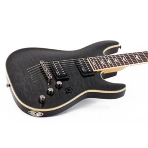Schecter Omen Extreme-7 STBLK Electric Guitar With Bag - See-Thru Black 3 Schecter Omen Extreme-7 STBLK Electric Guitar With Bag - See-Thru Black
