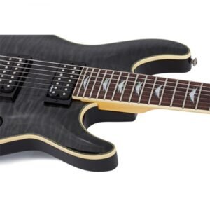 Schecter Omen Extreme-7 STBLK Electric Guitar With Bag - See-Thru Black 4 Schecter Omen Extreme-7 STBLK Electric Guitar With Bag - See-Thru Black