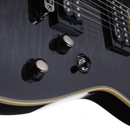 Schecter Omen Extreme-7 STBLK Electric Guitar With Bag - See-Thru Black 5 Schecter Omen Extreme-7 STBLK Electric Guitar With Bag - See-Thru Black
