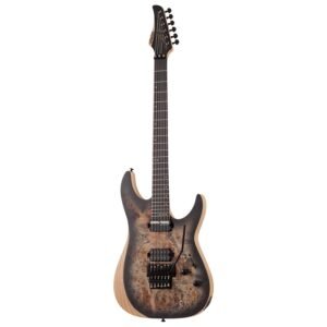 Schecter Reaper-6 FR S SCB Electric Guitar - Satin Charcoal Burst 1506 Schecter Reaper-6 FR S SCB Electric Guitar - Satin Charcoal Burst 1506