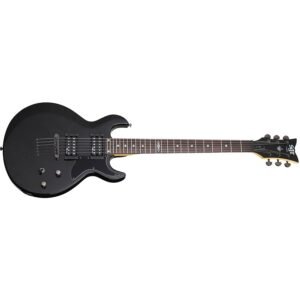 Schecter S-1 SGR Arched Top 6 String Electric Guitar - Midnight Satin Black 2 Schecter S-1 SGR Arched Top 6 String Electric Guitar - Midnight Satin Black