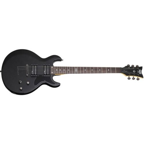 Schecter S-1 SGR Arched Top 6 String Electric Guitar - Midnight Satin Black 2 Schecter S-1 SGR Arched Top 6 String Electric Guitar - Midnight Satin Black