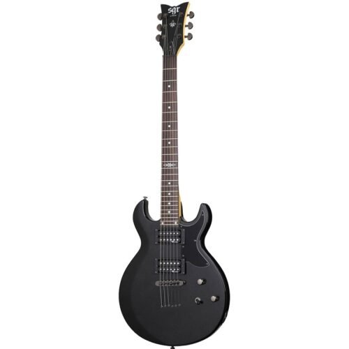 Schecter S-1 SGR Arched Top 6 String Electric Guitar - Midnight Satin Black Schecter S-1 SGR Arched Top 6 String Electric Guitar - Midnight Satin Black