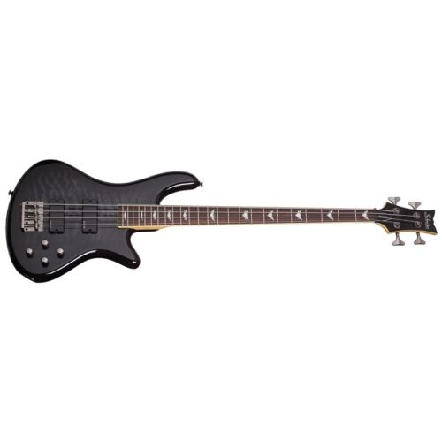 Schecter Stiletto Extreme-4 STBLK 4-String Bass Guitar - See-Thru Black
