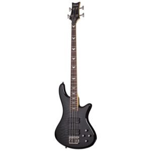 Schecter Stiletto Extreme-4 STBLK 4-String Bass Guitar - See-Thru Black