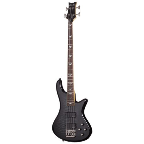 Schecter Stiletto Extreme-4 STBLK 4-String Bass Guitar - See-Thru Black