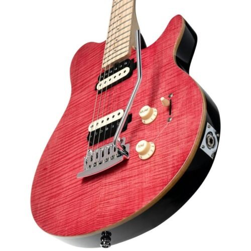 Sterling AX3FM STP 6-String Electric Guitar - Satin Pink