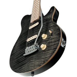 Sterling AX3FM TBK 6-String Electric Guitar - Transparent Black