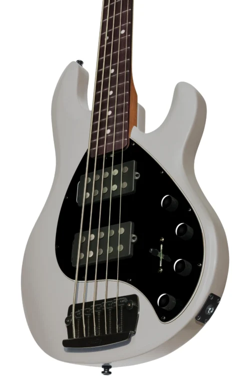 Sterling RAY35HH 5-String Bass Guitar - Chalk Gray 3 Sterling RAY35HH 5-String Bass Guitar - Chalk Gray