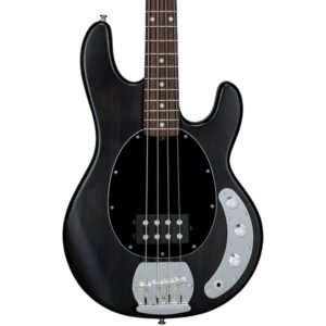 Sterling Stingray RAY4 4-String Bass Guitar - Trans Black Satin
