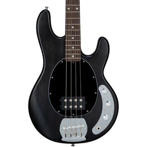 Sterling Stingray RAY4 4-String Bass Guitar - Trans Black Satin