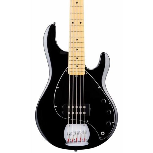 Sterling Stingray RAY5 5-String Maple Fingerboard Bass Guitar - Black