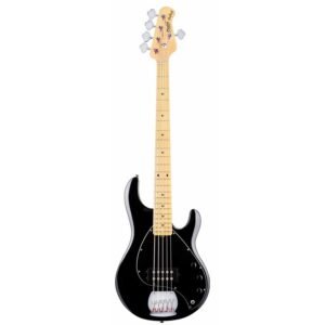 Sterling Stingray RAY5 5-String Maple Fingerboard Bass Guitar - Black