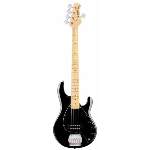 Sterling Stingray RAY5 5-String Maple Fingerboard Bass Guitar - Black