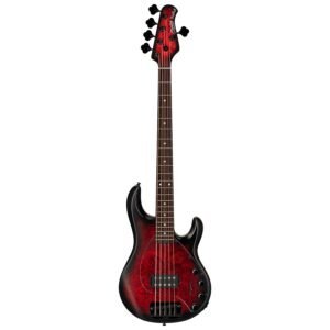 Sterling by Music Man RAY35PB StingRay 35 Bass Guitar - Dark Scarlet Burst Satin Sterling by Music Man RAY35PB StingRay 35 Bass Guitar - Dark Scarlet Burst Satin
