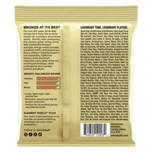 Ernie Ball Earthwood Medium Light 80/20 Bronze Acoustic Guitar Strings - 12-54 Gauge Ernie Ball Earthwood Medium Light 80/20 Bronze Acoustic Guitar Strings - 12-54 Gauge