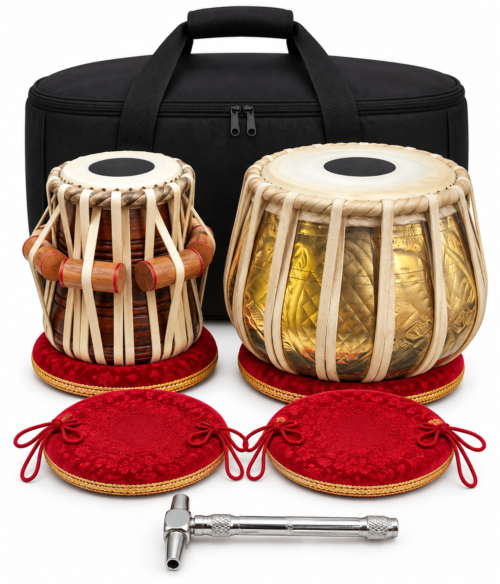 Tabla – Premium Brass Body 3.76 Kg with Bag & Hammer