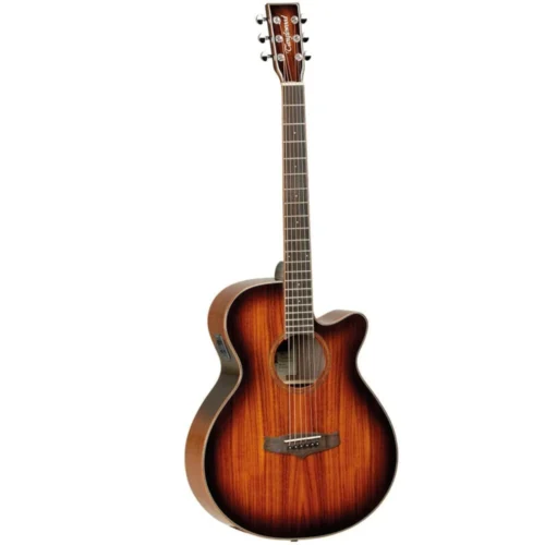 Tanglewood TW4 E KOA Winterleaf Series Superfolk Cutaway Electro Acoustic Guitar - Autumn Burst Gloss