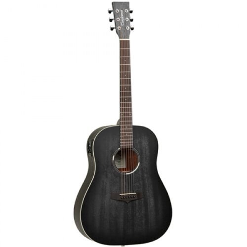 Tanglewood TWBB SD E Blackbird Series Electro-Acoustic Guitar - Smokestack Black Satin