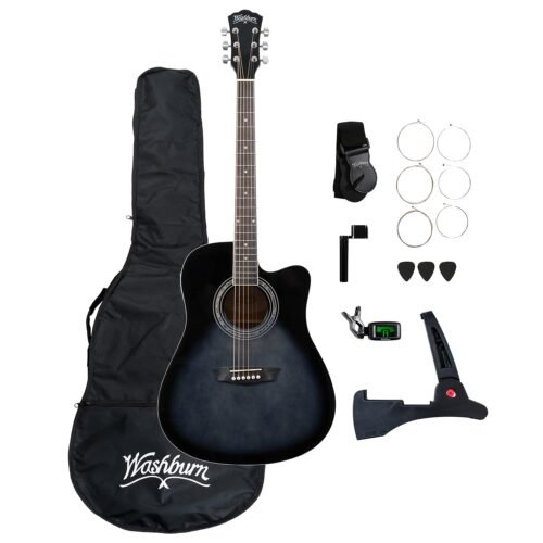 Washburn WA90CE Acoustic-Electric Guitar Kit Tobacco Burst