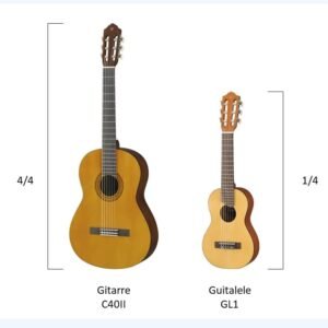 Yamaha GL1 Guitalele Micro Guitar - Natural