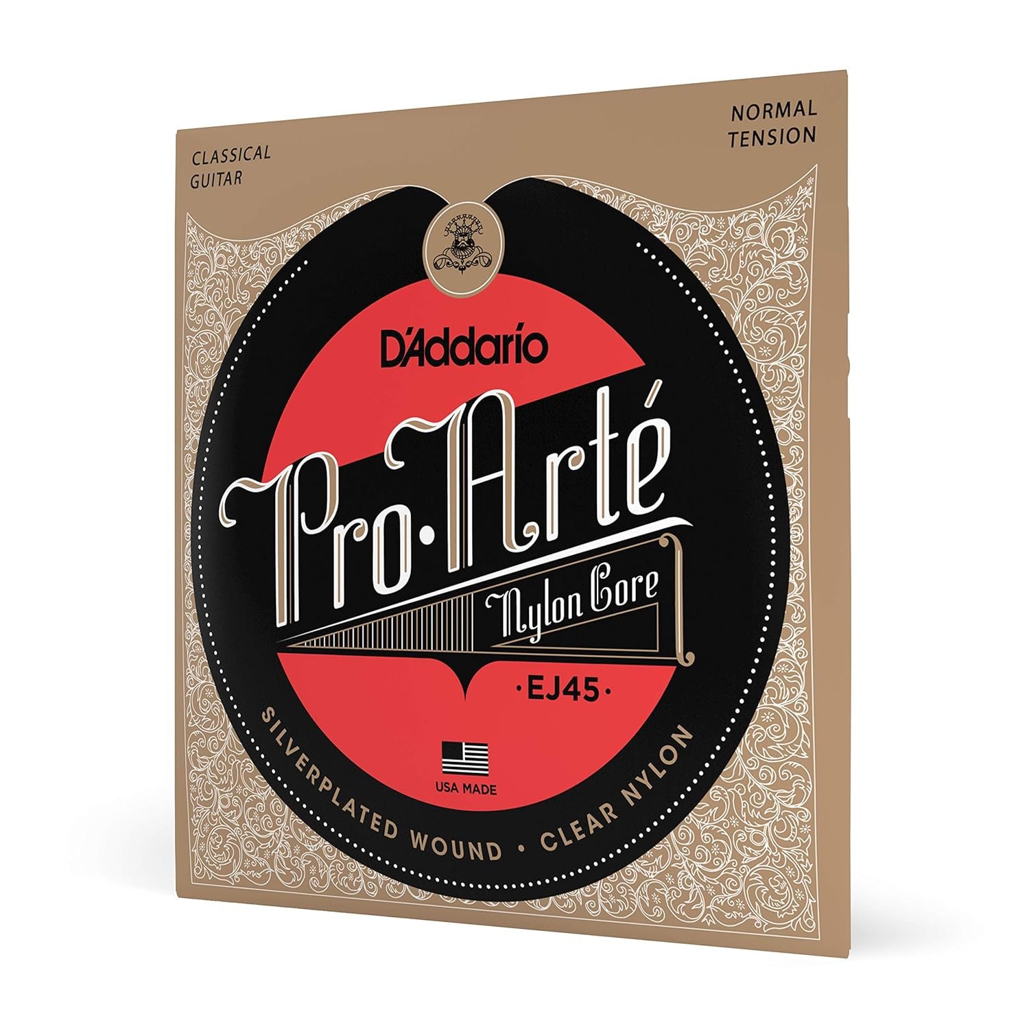 DAddario EJ45 ProArte Nylon Classical Guitar Strings Normal Tension